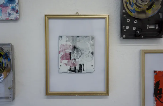 Silk screening on floppy disks - Ruhrgebiet II Silk screening on floppy disks - Ruhrgebiet II