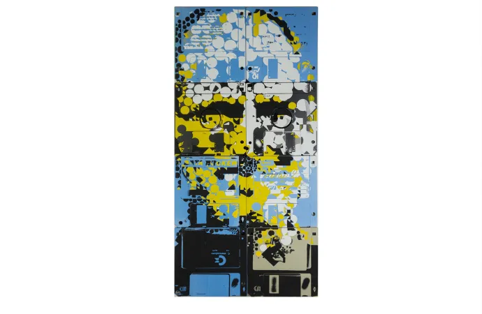 Are we the robotos - floppy disk artwork Are we the robotos - floppy disk artwork