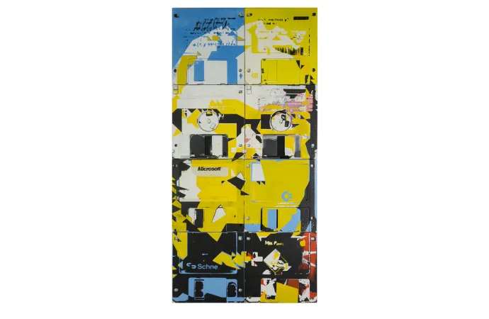 Are we the robotos - floppy disk artwork Are we the robotos - floppy disk artwork