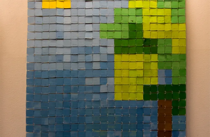 Play the world - Floppy Disk installation by Artist Dominik Jais